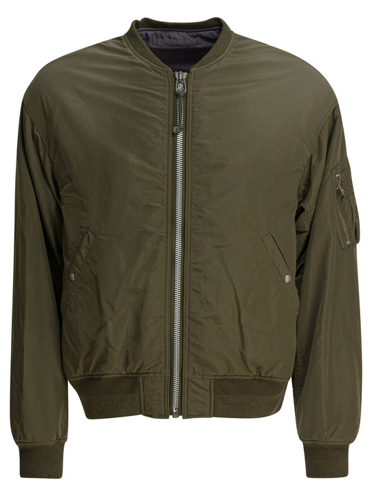 Nylon Bomber Jacket Jackets And Coats Green