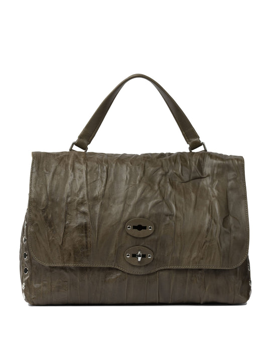 Postina Plissé Handbags Green