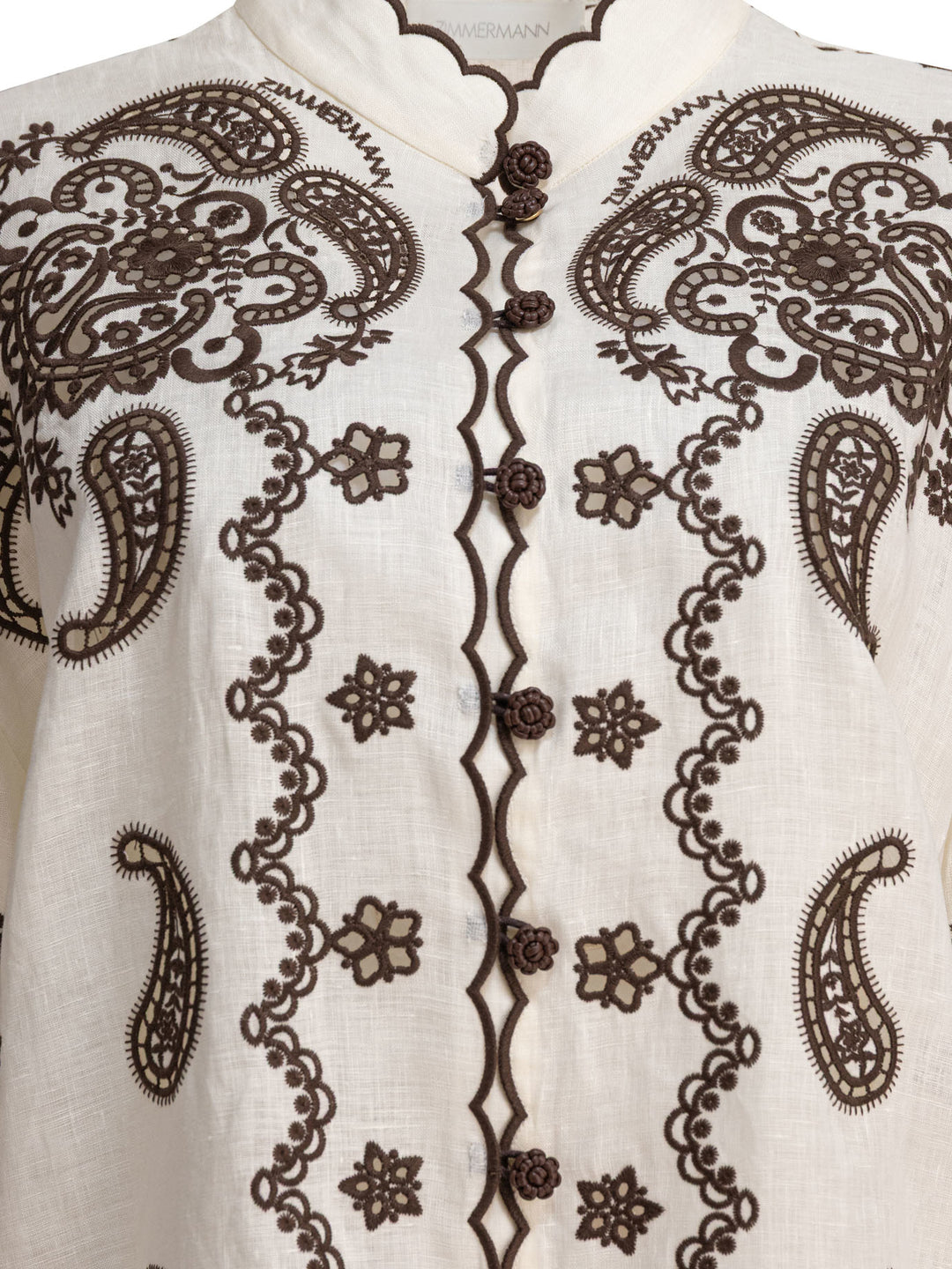 Zimmermann Ascension Shirts - Beige | 97f6d7669dc9b6f97a00187ca3a0aab9183ba3dd