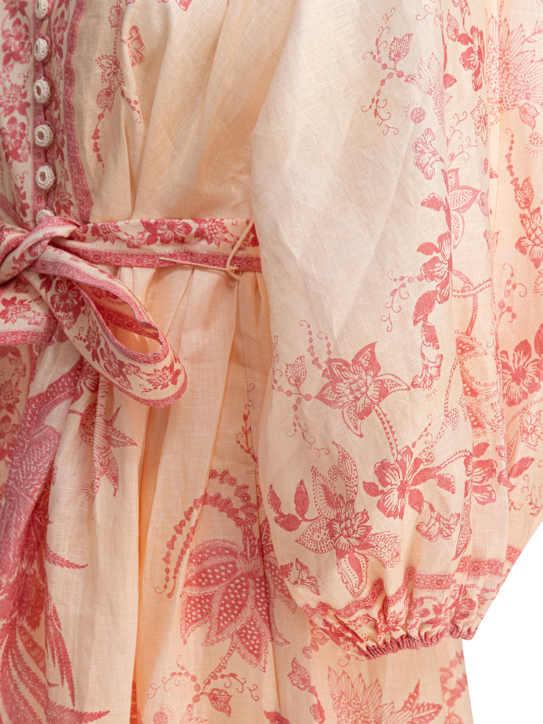 Zimmermann Lucky Plunge Mini Dress Dresses - Pink | 42c5358221decd49070a123c2eaa66b712864bed