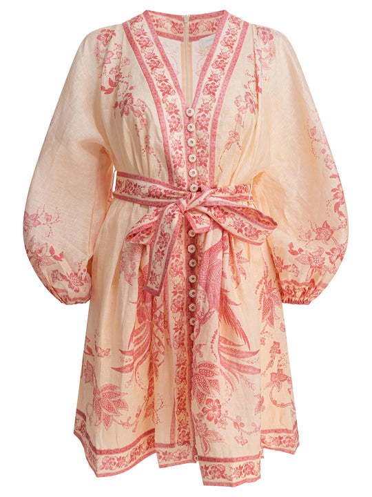 Lucky Plunge Mini Dress Dresses Pink