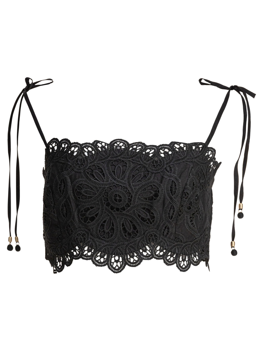 Zimmermann Rhiannon Embroidered Bodice Tops - Black | e66d046aee9bcc7a40bac908fed052ba1be7a2cf