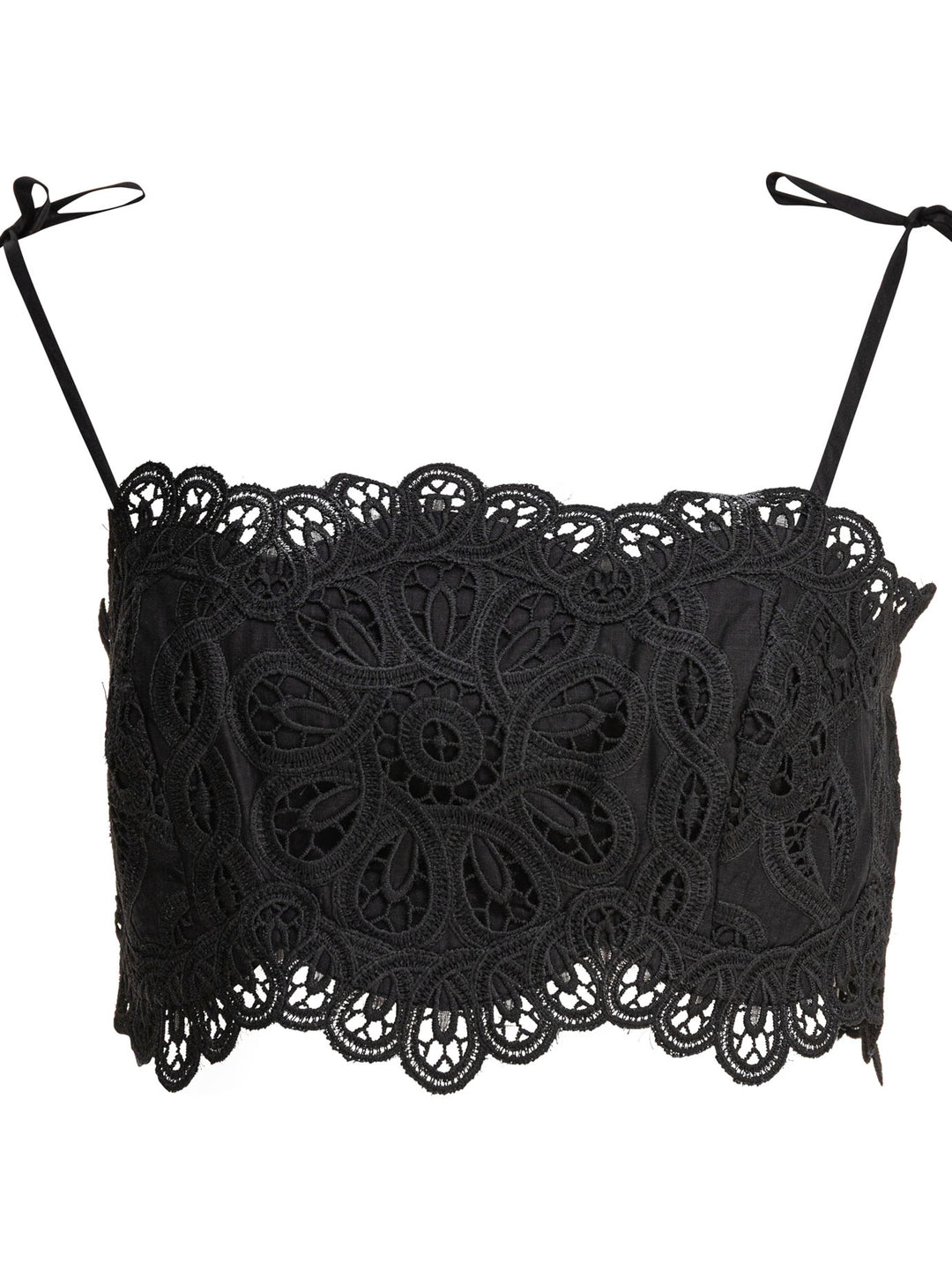 Zimmermann Rhiannon Embroidered Bodice Tops - Black | b60f343a5155fad68853bc2c208f9a255eddf8bd