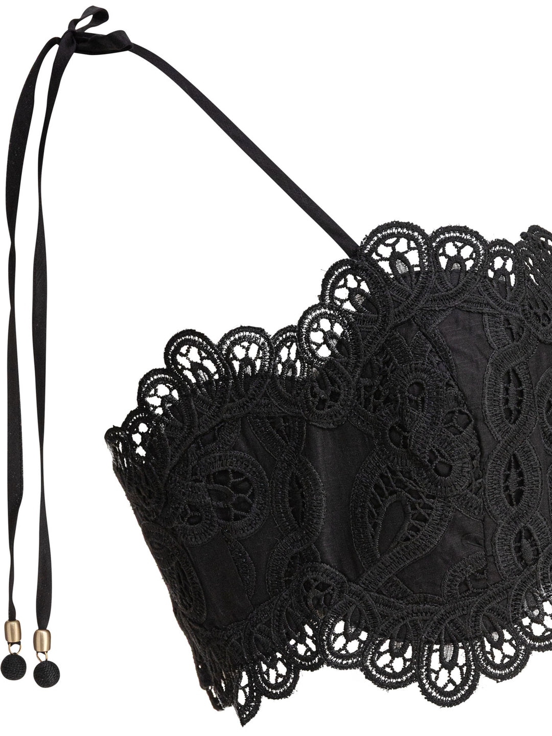 Zimmermann Rhiannon Embroidered Bodice Tops - Black | ff6d0693eb8956ffe81f119df485d435c5baf20c