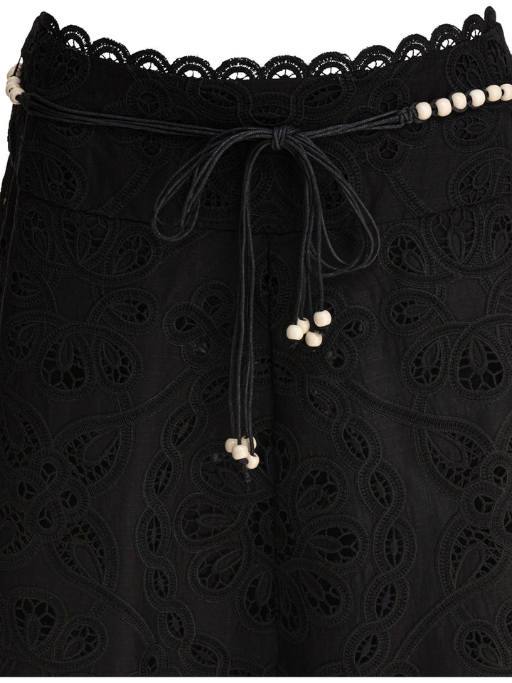 Zimmermann Rhiannon Embroidered Skirt Skirts - Black | c4e96d02a8bd9b66cf56e51b7b08908bd73de71b