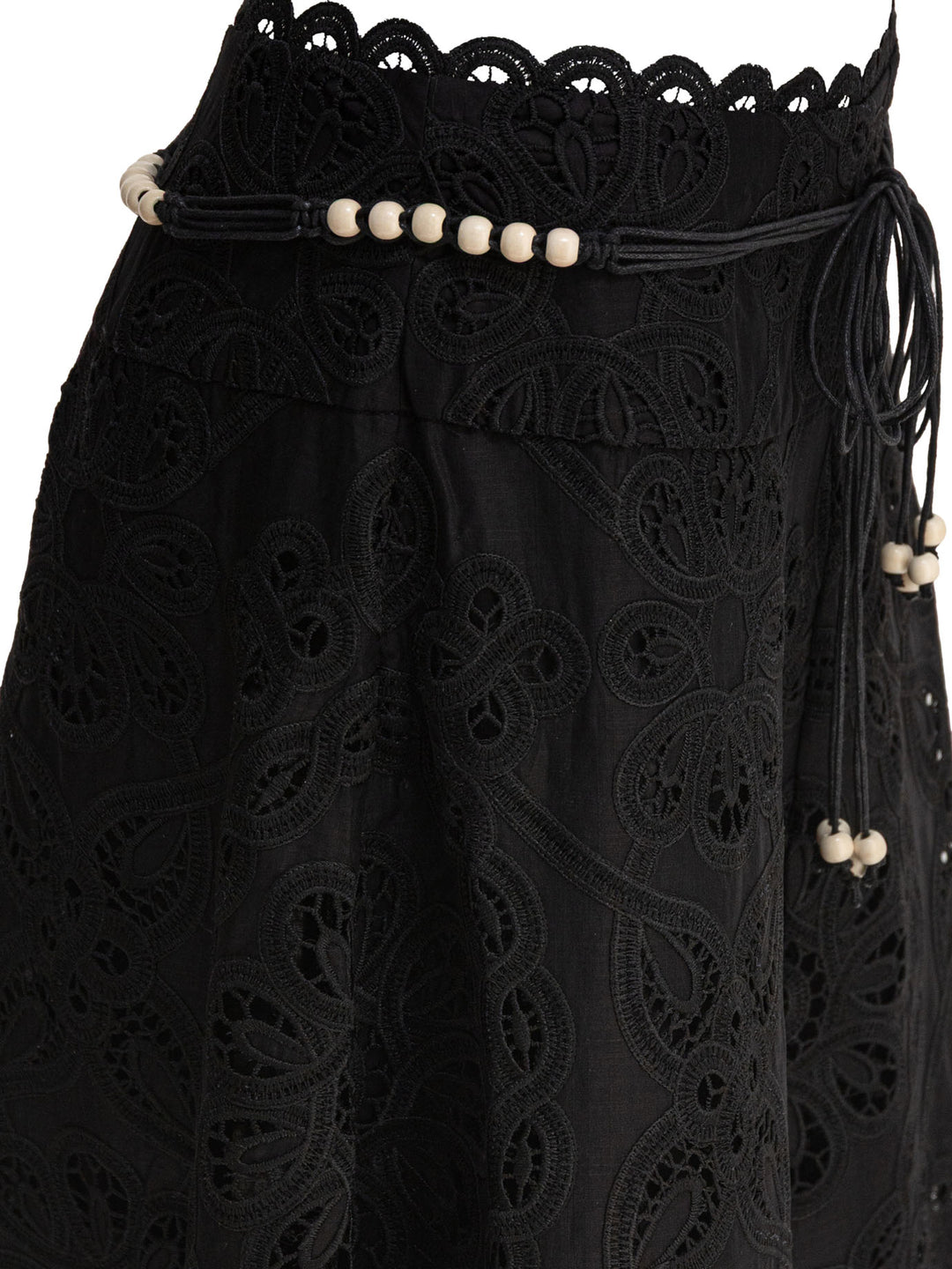 Zimmermann Rhiannon Embroidered Skirt Skirts - Black | 97fcb8697b99147311edc5130a1ed386ff188d0f