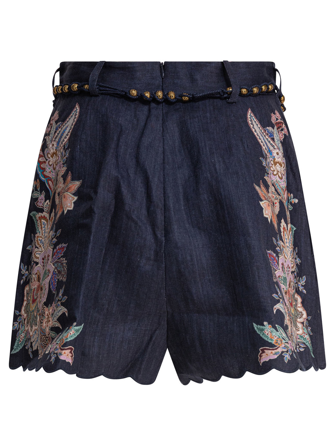 Zimmermann Rhiannon Tuck Short Shorts - Blue | d9d8a3b2964a76cc0ec41337f5204e77ecaa0d1b