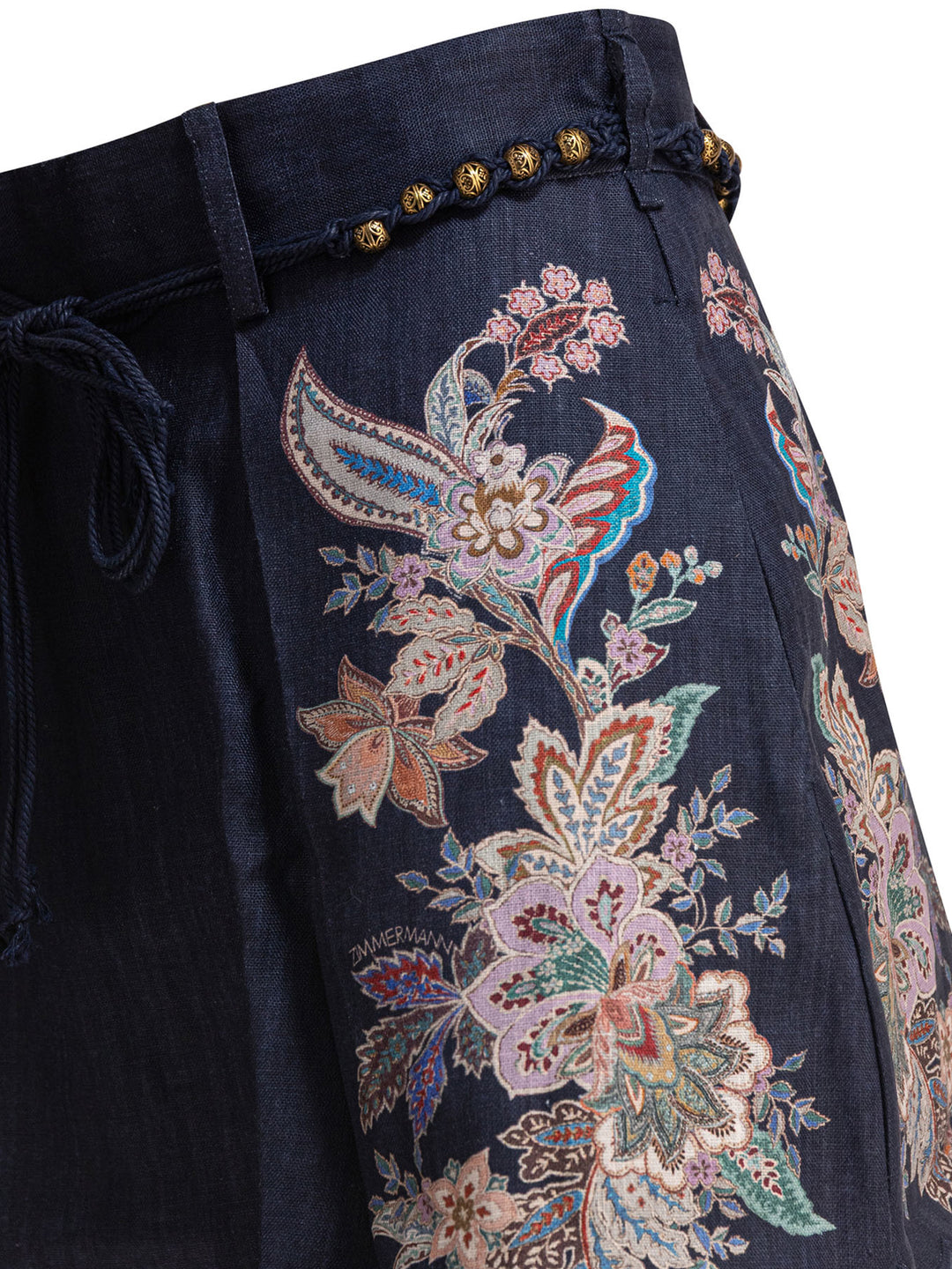 Zimmermann Rhiannon Tuck Short Shorts - Blue | 1fff2f0dc447bcb53ba1a6808c21852cb04fee33