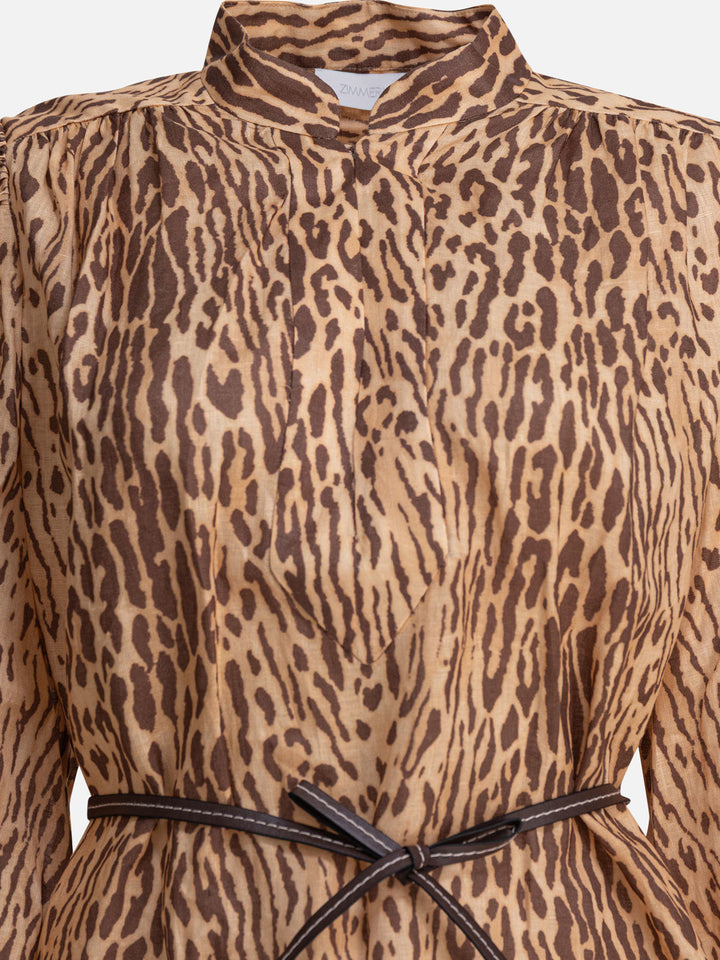 Zimmermann Cascadian Tunic Dress Dresses - Brown | 2f2dcb8ece5aed078d1965d44112758c9005d09e