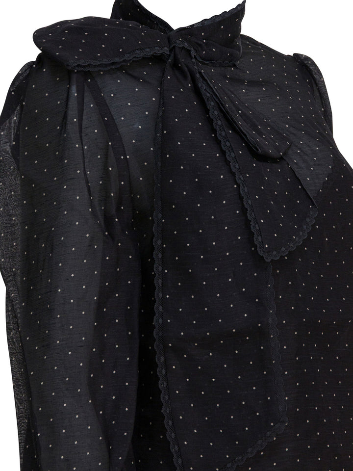 Zimmermann Lavallière Dream Shirts - Black | df92bf443e9054bd762918a5a01d6214ded6cc87