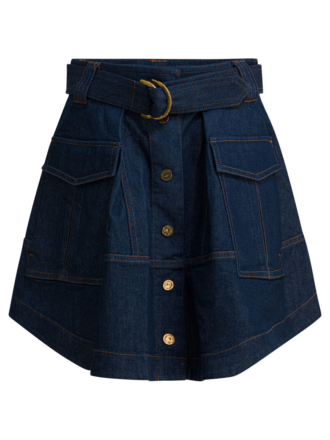 Zimmermann Denim Skirt With Belt Skirts - Blue | ebaa605cbf7757477ec134a38e87569b305e41c2