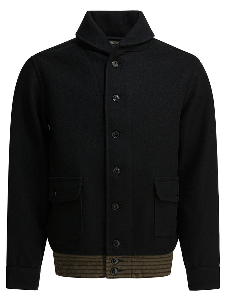 Buzz Rickson'S Wool Bomber Jacket Jackets and Coats - Black | a8eecf9c555f55e6b3eeece414952cabd8a788da