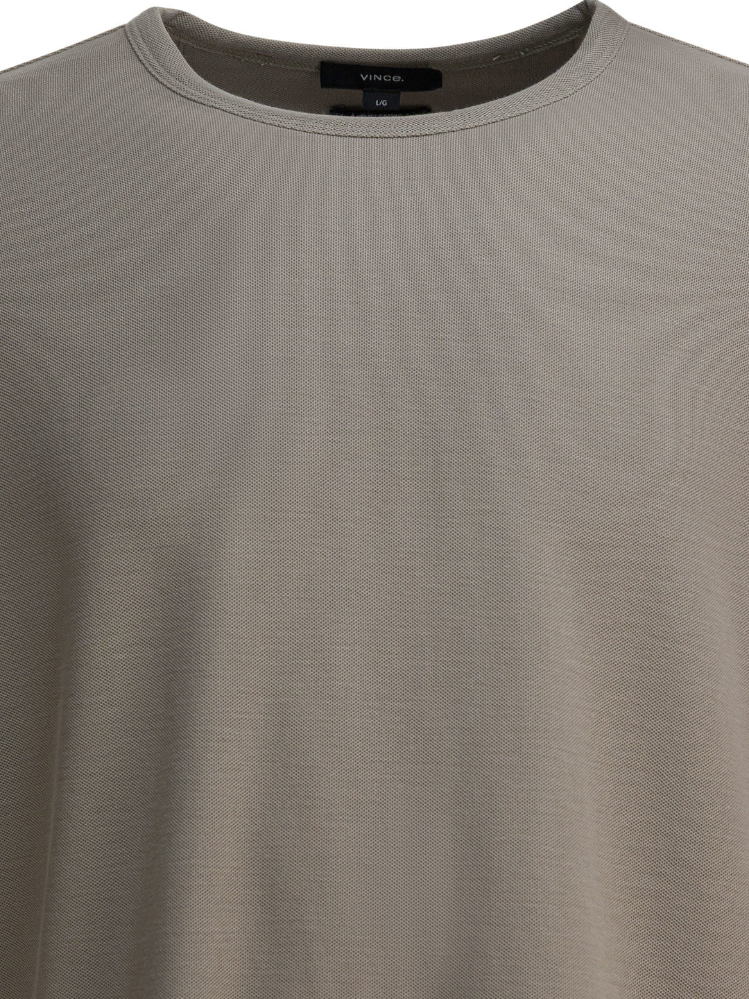 Vince Cotton Crewneck T-Shirt T-shirts - Beige | 3924428c997fc6684c45087ced34ac7304659193