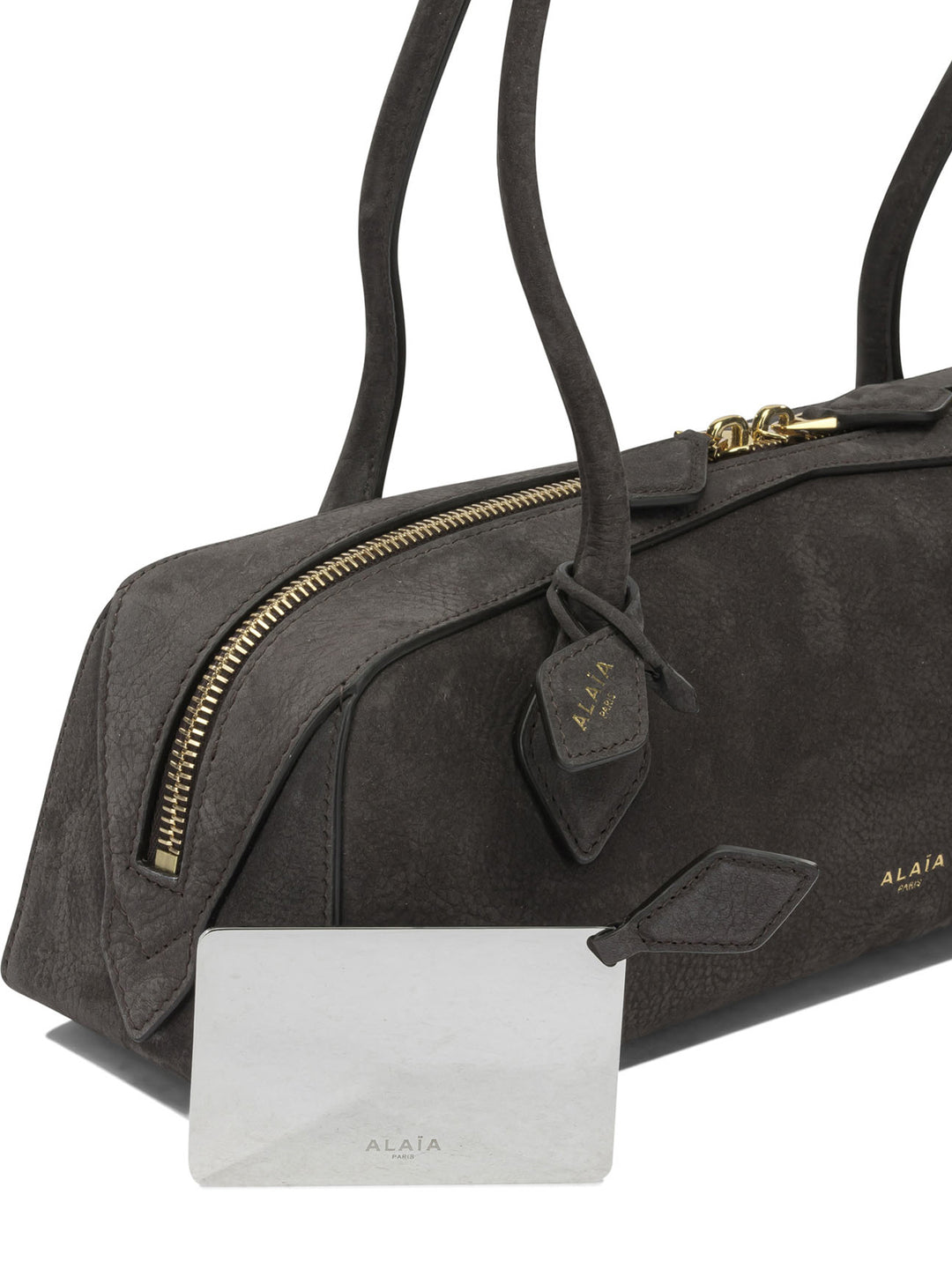 AlaïA Teckel Shoulder Bags - Grey | 481465ef9a44eefc61dde890263c4058280aa179