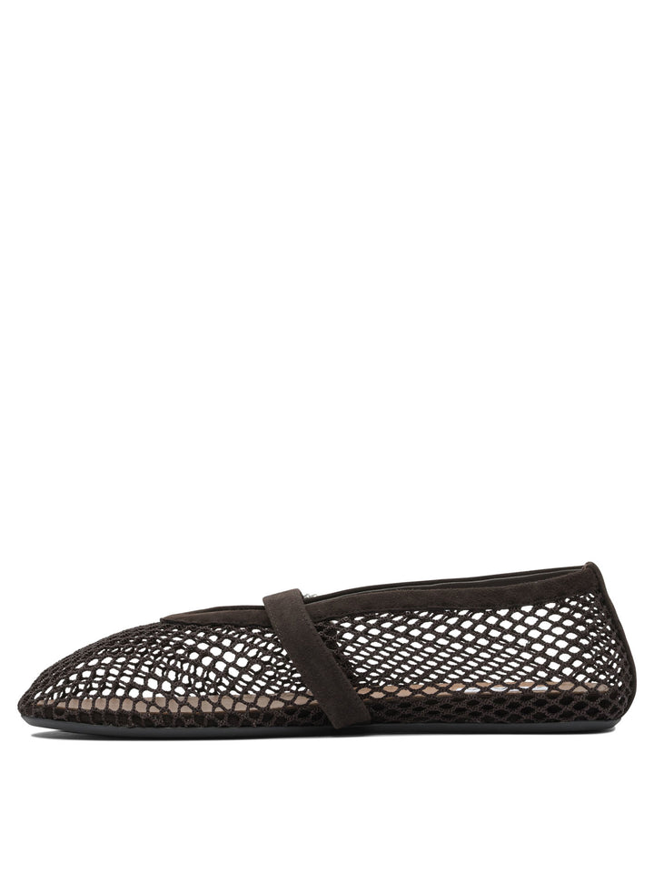 AlaïA Mary Jane Mesh Ballet Flats Ballerinas - Brown | 09314a96555baab6ee08356a16a9fe5f12bde249