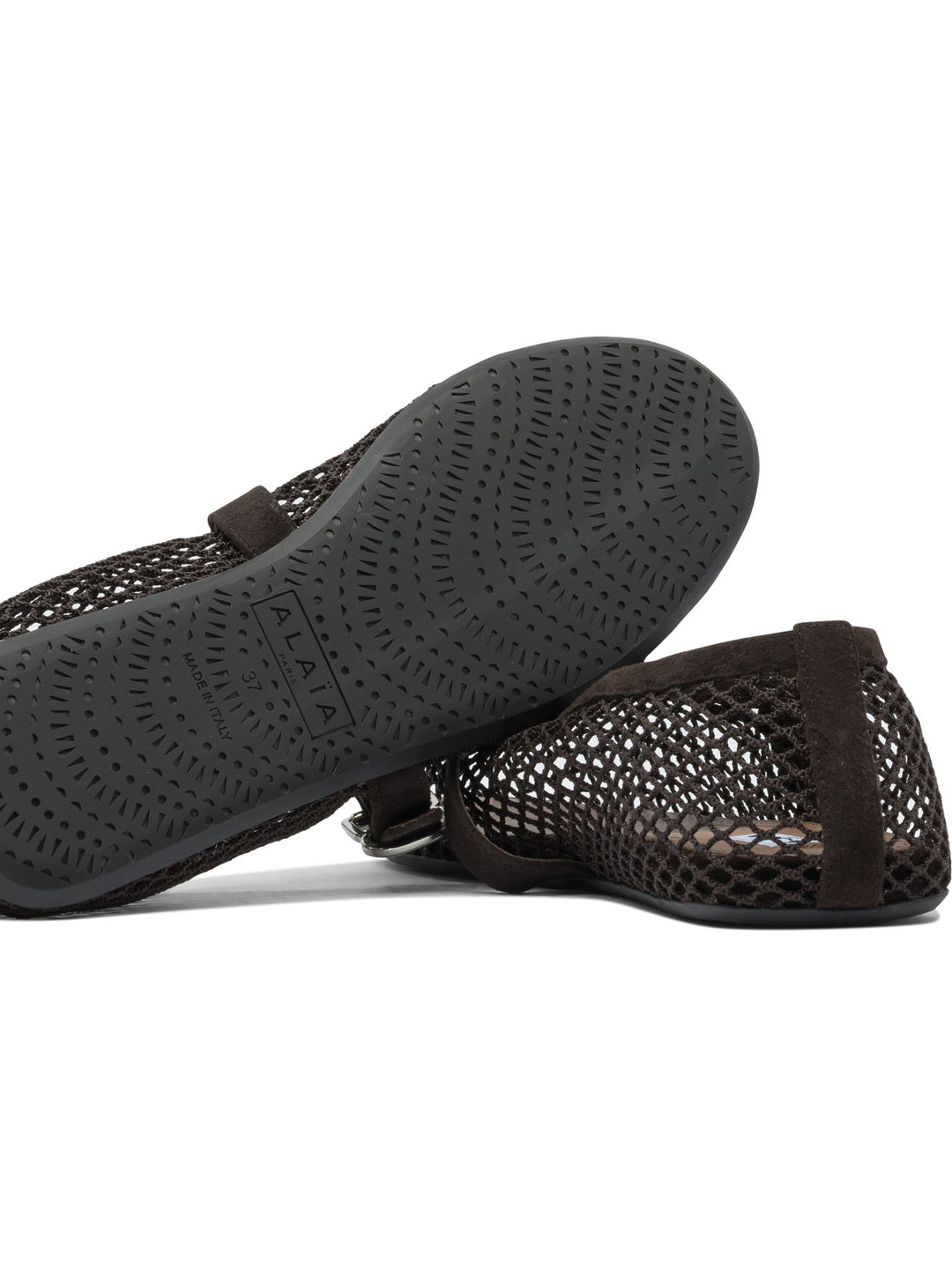 AlaïA Mary Jane Mesh Ballet Flats Ballerinas - Brown | ddfa207dfb9eefe90f740f26c086c40895e649b1