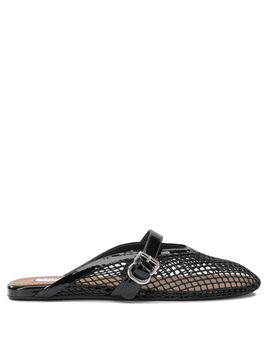 Mesh Mules Sandals Black