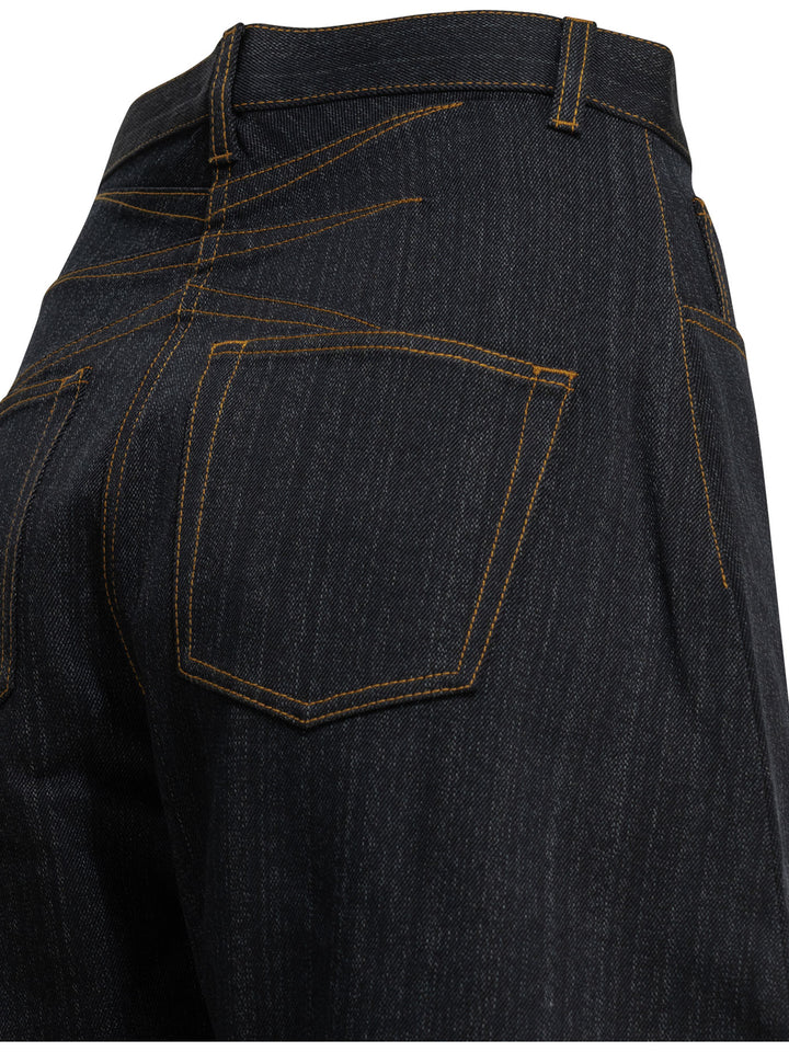 AlaïA Round Jeans - Blue | 6ed4572b11445ad24934b0345fdfee31290b857f