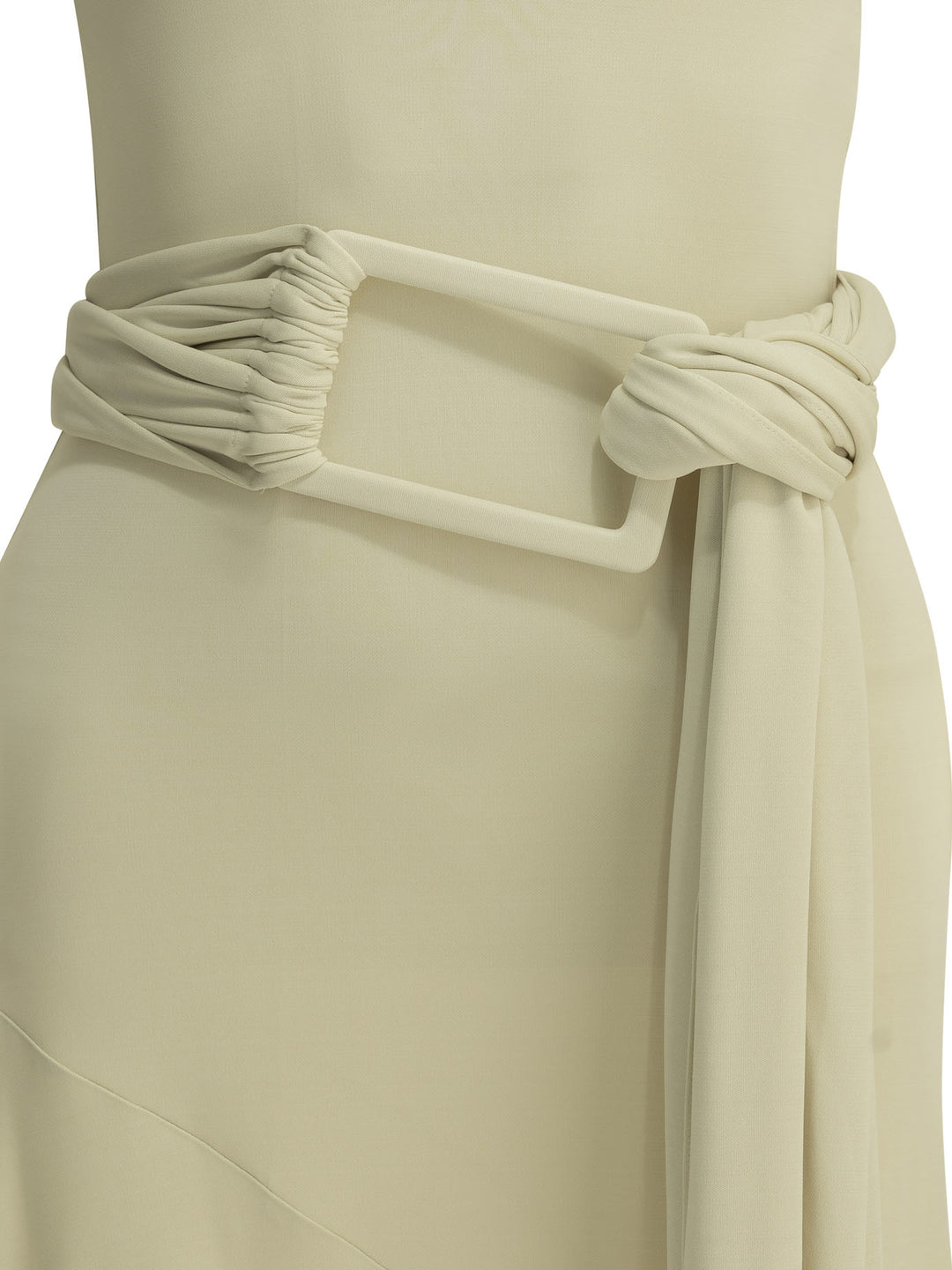 AlaïA Draped Midi Dress Dresses - White | 03cba4ed5b26a9b0ac14da97f6406b94b88f2771