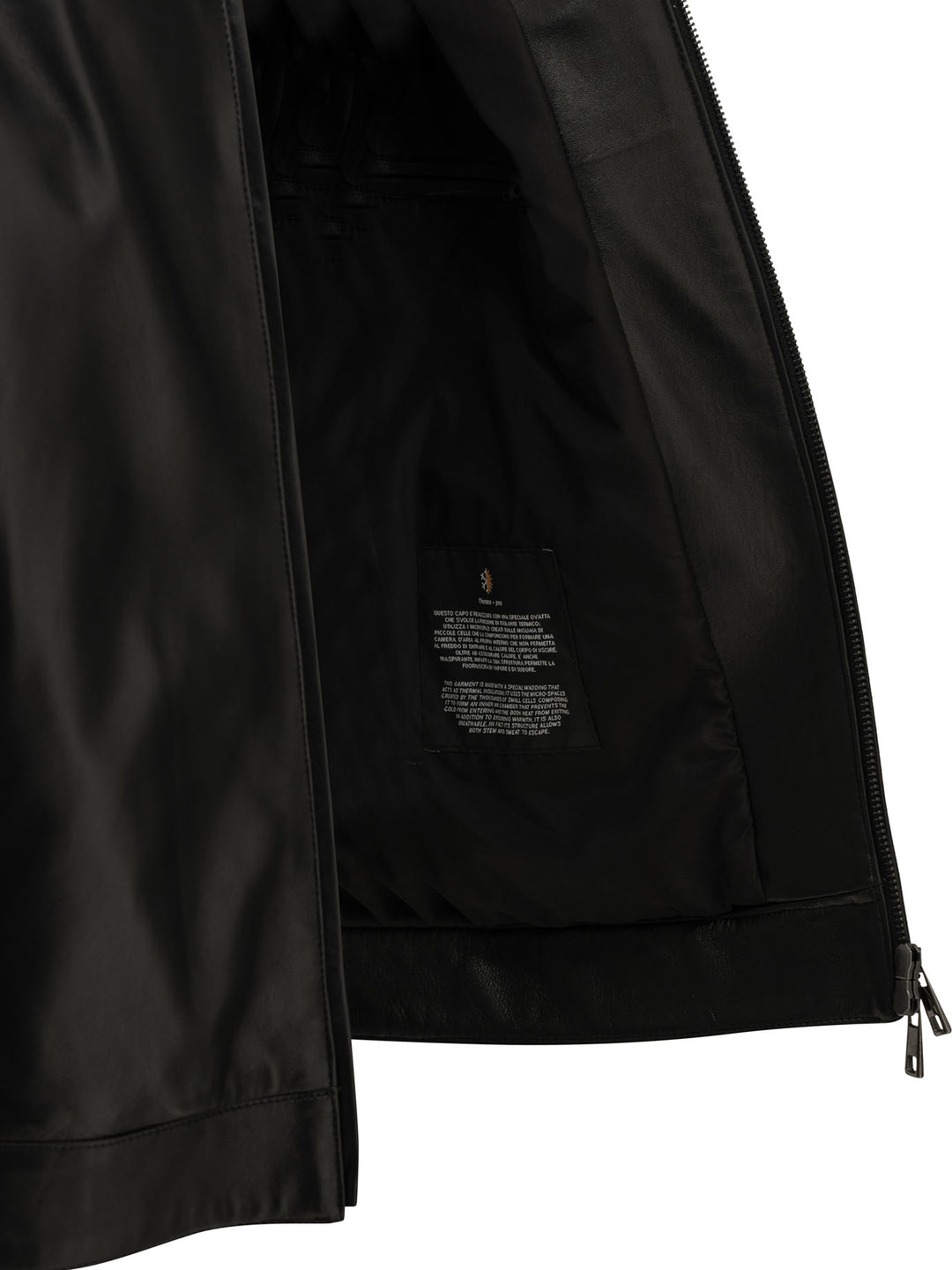 Altum Padded Leather Jacket Jackets and Coats - Black | 5e2369b81ae91856cd8bb3756e3d5cd111451bbc