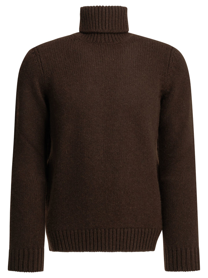 Altum Cashmere Turtleneck Sweater Knitwear - Brown | 666be55dc4b18da14d2f26eee926cf1659d33c8a