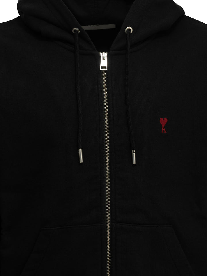 Ami Paris Ami De Coeur Sweatshirts - Black | 81a7b60fcc92e691028c7d2cfa6cc1c618ce6397