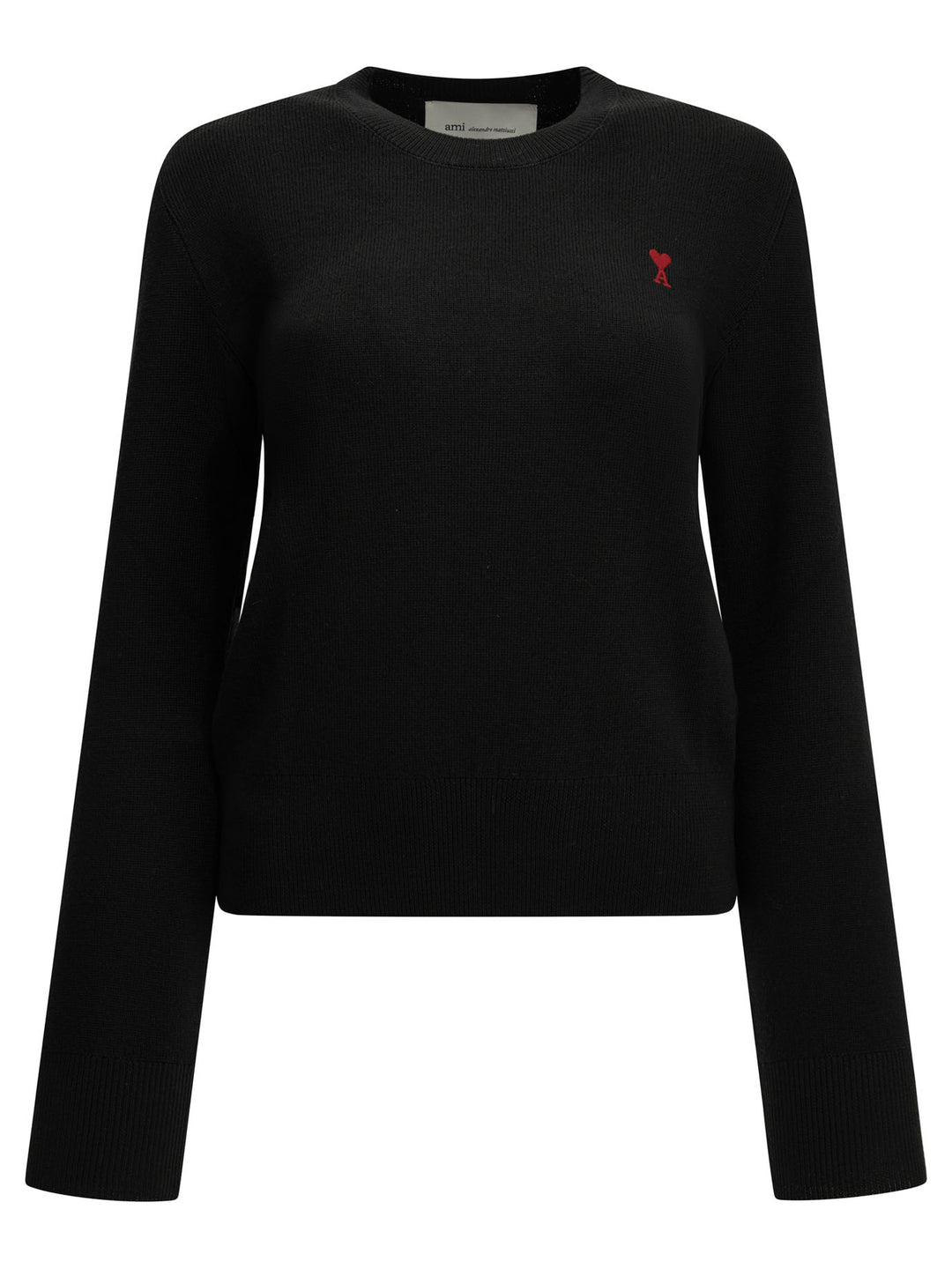 Ami Paris Ami De Coeur Knitwear - Black | 745fadadcb40943e5113fb9df8505dde0ef6450a