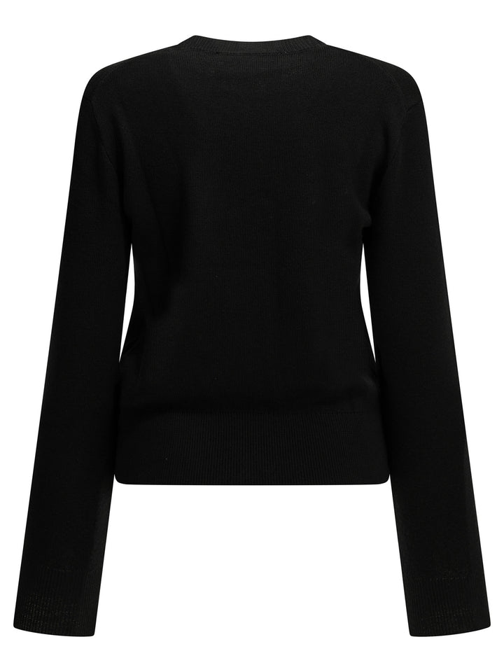 Ami Paris Ami De Coeur Knitwear - Black | 9f36c191f00a1ad0c014a950848ea1b148a2246e