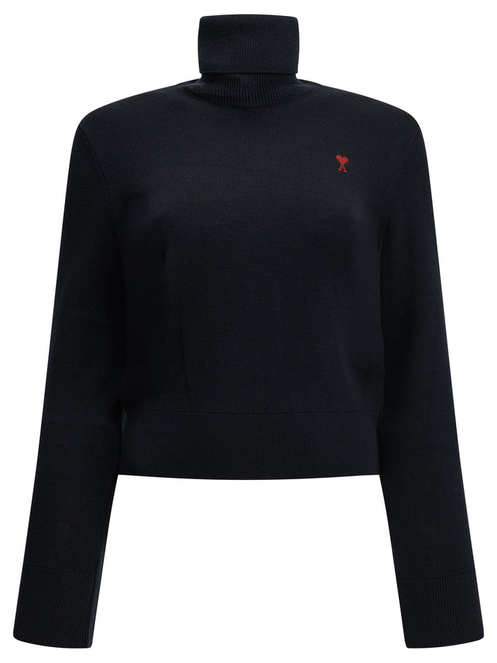 Ami Paris Ami De Coeur Knitwear - Blue | 1952e0dca1784b8650e8f82085f2dd5bc3ca28ad