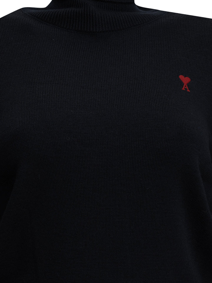 Ami Paris Ami De Coeur Knitwear - Blue | f6935569667eb6cf48fb43fbd13ae7fac05cedf6