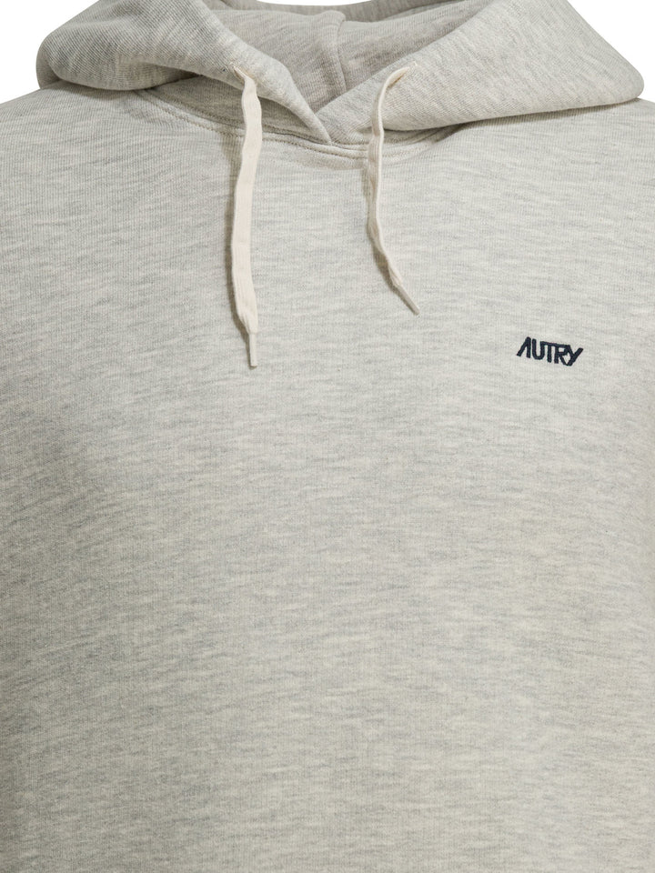 Autry Hoodie With Logo Sweatshirts - Grey | 2e0e190bc9531659a3d06145bba75620f19ecf06