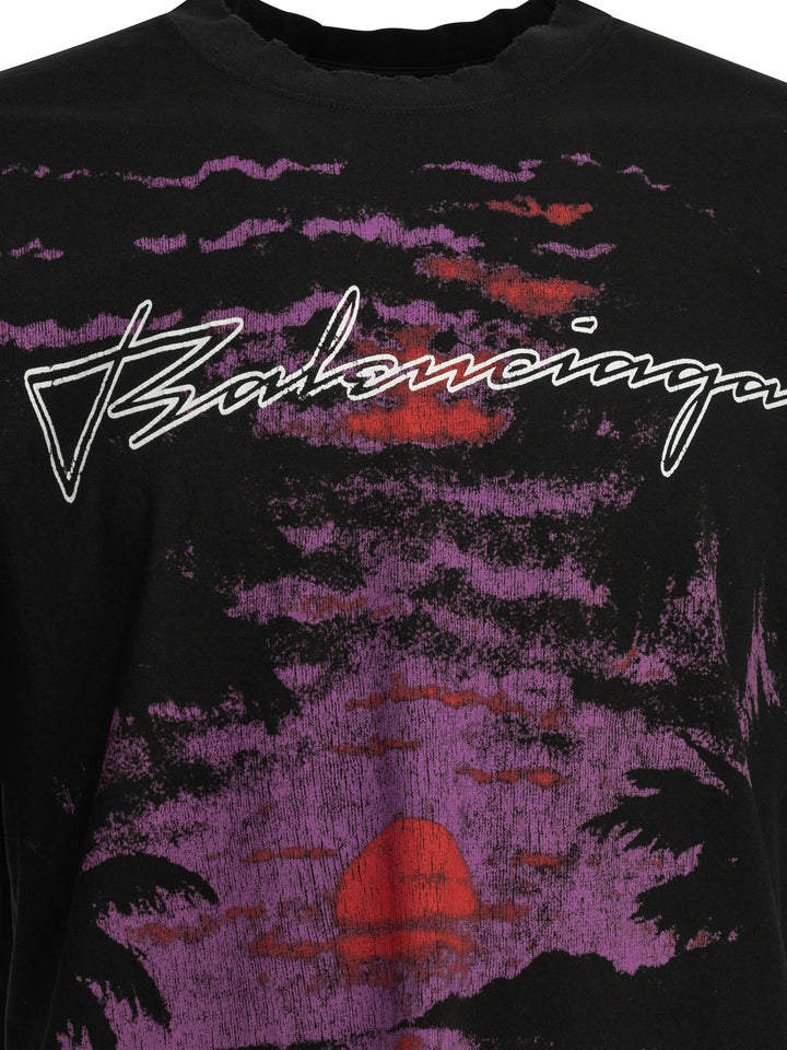 Balenciaga Dream T-shirts - Black | c725318cf9ddab87a14e90d86e5672eaca83192b