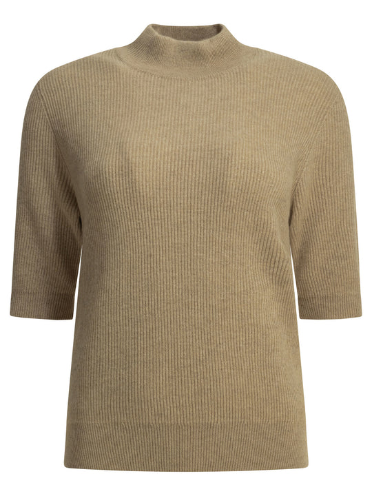 Cashmere Turtleneck Sweater Knitwear Beige