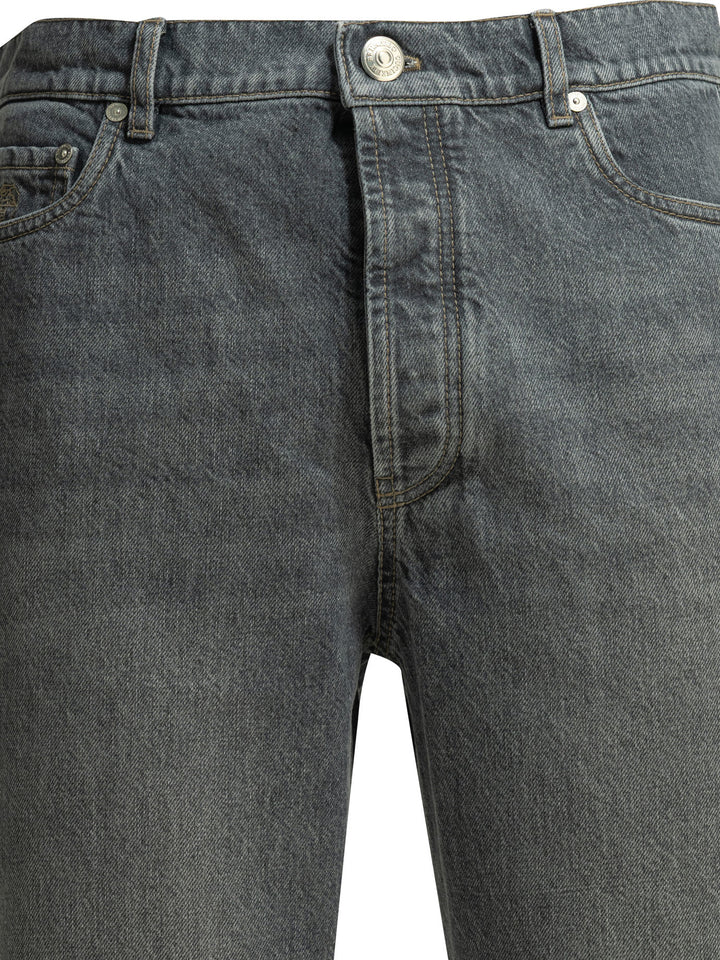 Brunello Cucinelli Straight-Leg Jeans - Grey | 9ace754be96ff36024439354eda211b194d253b1