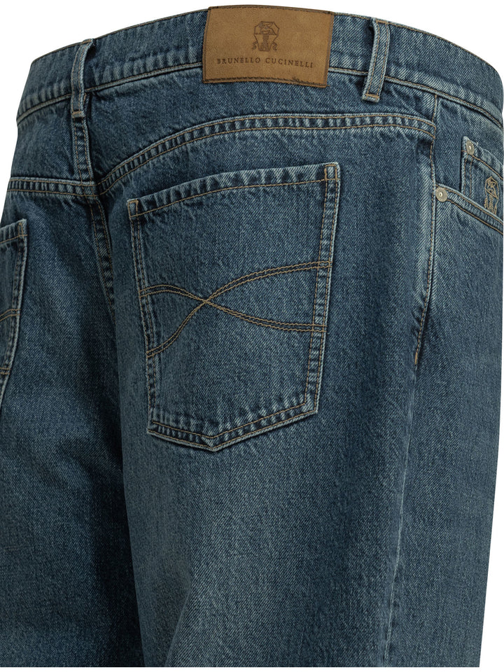 Brunello Cucinelli Straight-Leg Jeans - Blue | 3a8ad615feaca4e077f1ef4fdcebf3d0079387fd