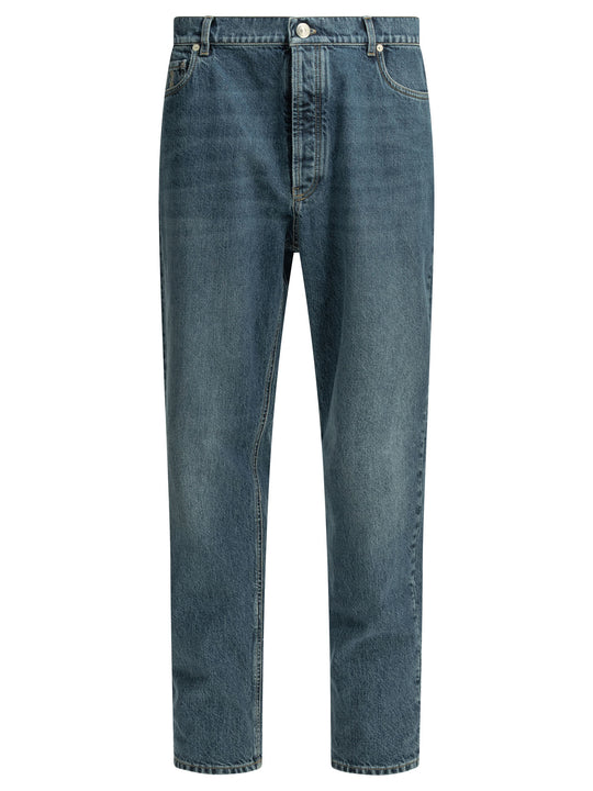 Straight-Leg Jeans Blue
