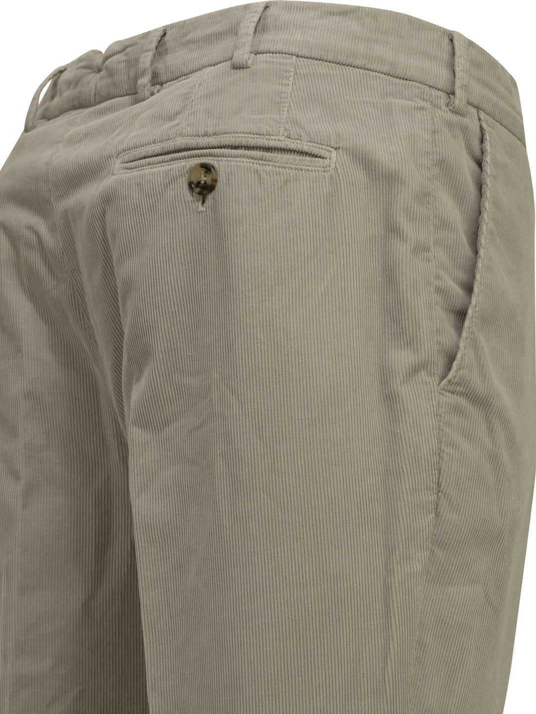 Brunello Cucinelli Tailored Cotton Velvet Pants Trousers - Grey | eb078b3f7d5769ac69c7dc2938036c04d779028a