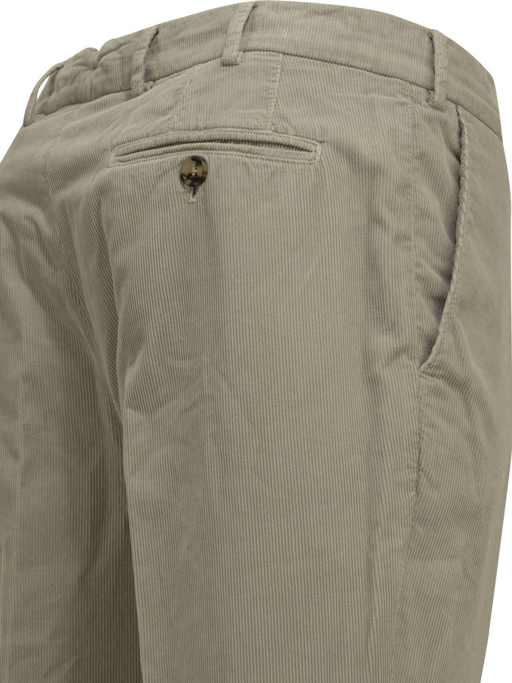Brunello Cucinelli Tailored Cotton Velvet Pants Trousers - Grey | eb078b3f7d5769ac69c7dc2938036c04d779028a