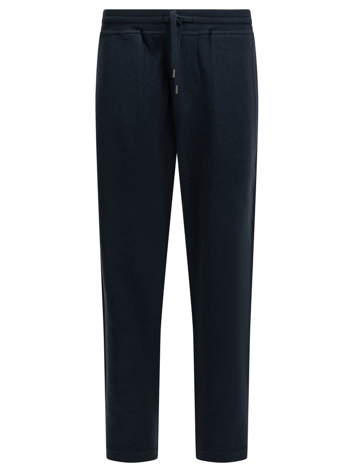 Brunello Cucinelli Cashmere Sweatpants Trousers - Blue | 368e473e80ceef71b508aa5bacbf68b8ad08a73c
