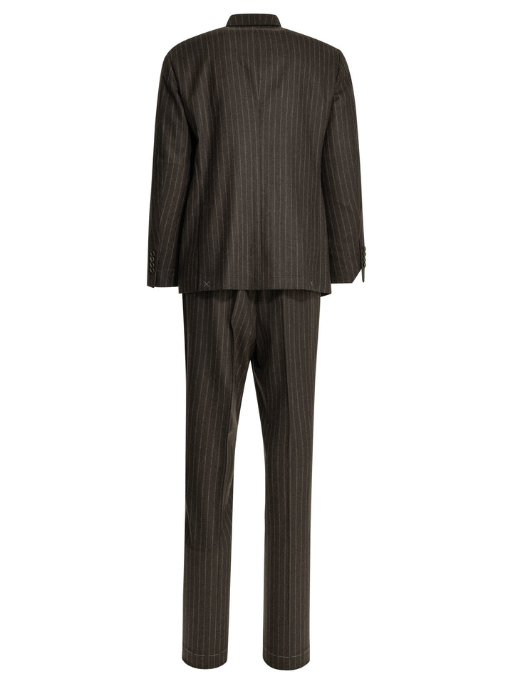 Brunello Cucinelli Formal Pinstripe Suit Suits - Brown | 7179e06896393f6c745b5b7e5db9e048a279cb01