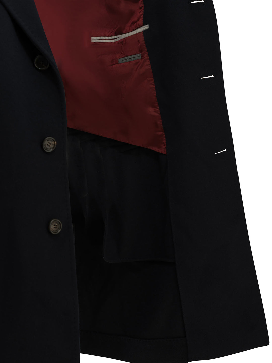 Brunello Cucinelli Short Coat Made Of Virgin Wool Fabric Jackets and Coats - Blue | f7059c03a01571acb2161b98d6517878e569aafc