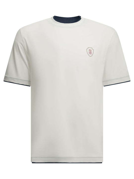 Crewneck T-Shirt With Logo T-Shirts White