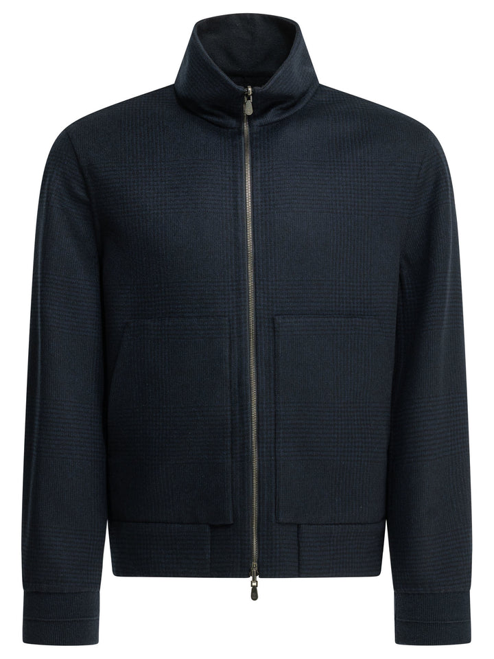 Brunello Cucinelli Cashmere Bomber Jacket Jackets and Coats - Blue | bade966e1093c4ced9c6870d13d1e9053366127a