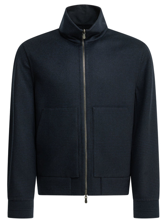 Cashmere Bomber Jacket Jackets And Coats Blue