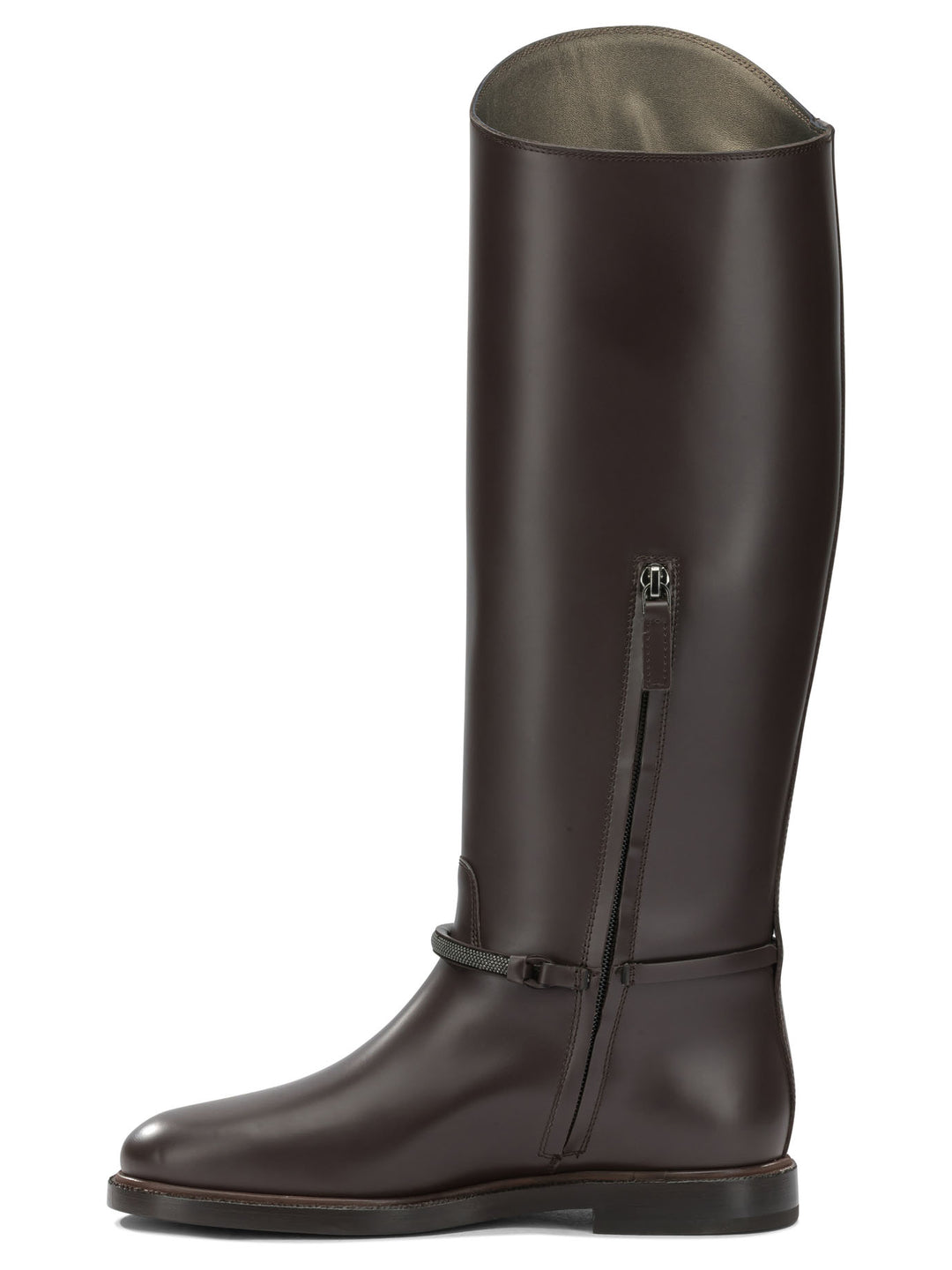 Brunello Cucinelli Monili Boots and Ankle Boots - Brown | d9d5ddad11729a221e849a1410366efa0b18f9f2