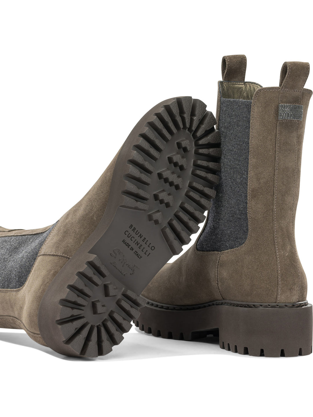 Brunello Cucinelli Suede Pull-On Ankle Boots Boots and Ankle Boots - Brown | 7ecc874e5de855db41f7c54728eaa1003cea9551