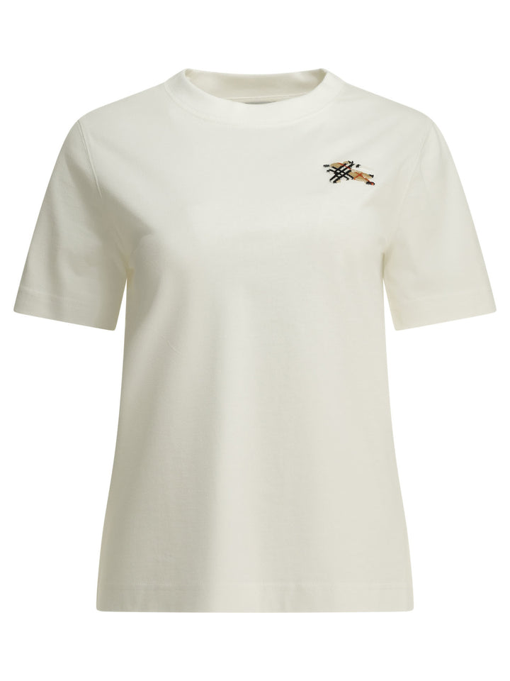 Burberry Knight Check T-shirts - White | 73aa60f1f606c05c41d14327b50492ba24c172e5