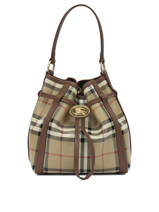 Check Handbags Beige