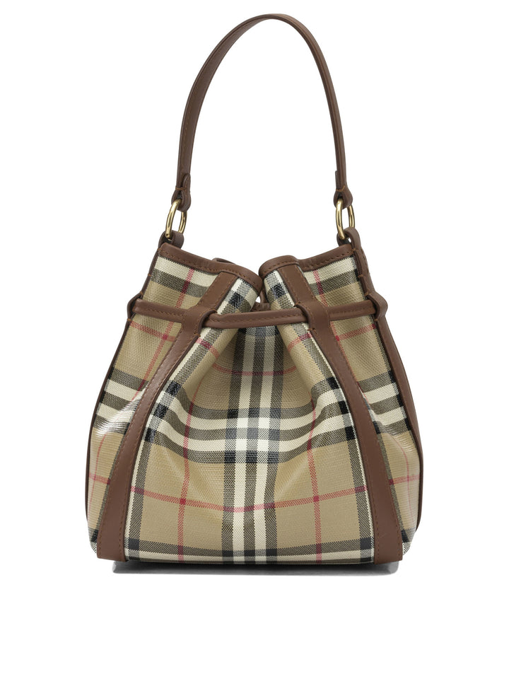 Burberry Check Shoulder Bags - Beige | 2ec049da3b3e113f07151064d0efc124ea4059f1