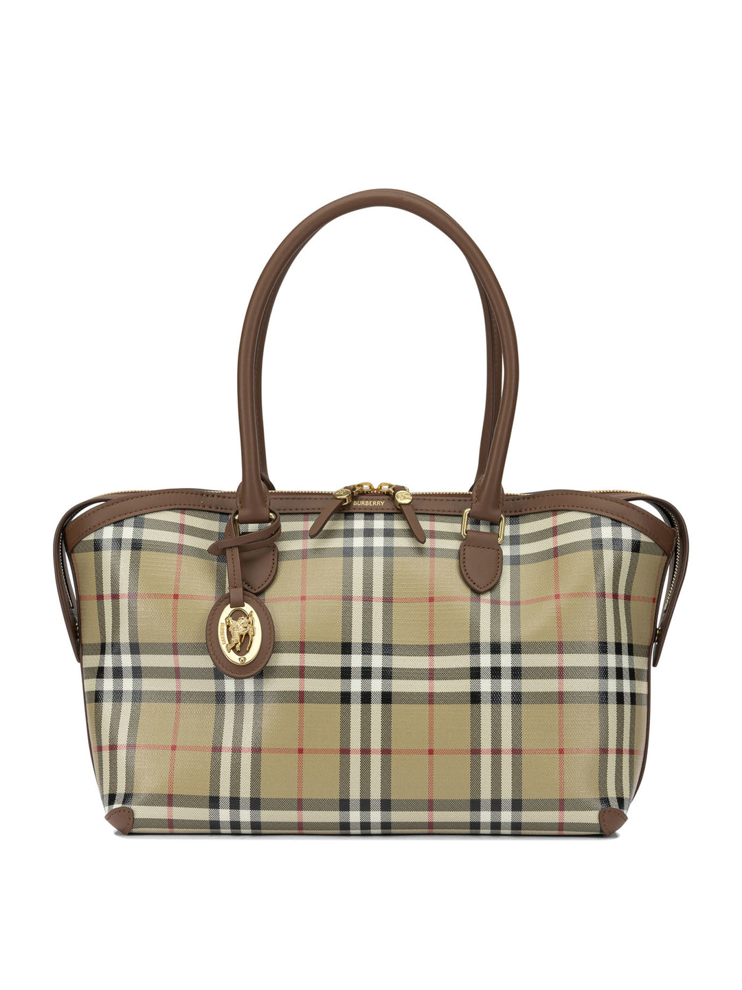 Burberry Tote Check Shoulder Bags - Beige | 638a5b82ad8ea7e4a82c30ae835a7293317dd512